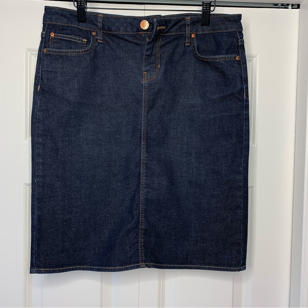 Zara Indigo  Blue Denim Mini Skirt Women’s Size US 10
